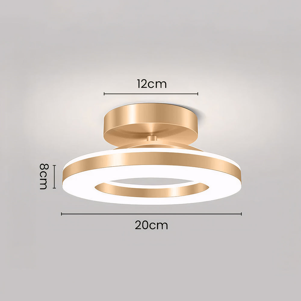 Plafonnier LED Rond Acrylique - Éclat Moderne 5