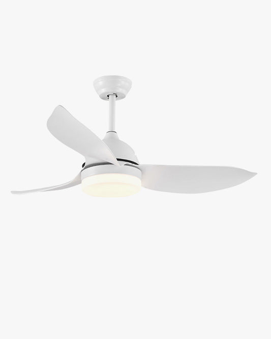 Plafonnier Moderne Blanc Élégance avec Ventilateur