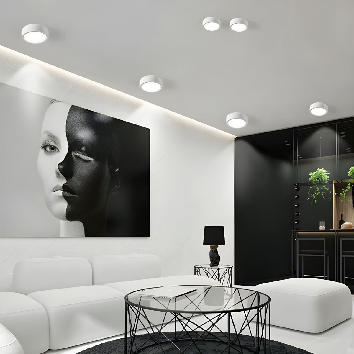 Plafonnier Nordic Chic LED - Élégance Minimaliste 2
