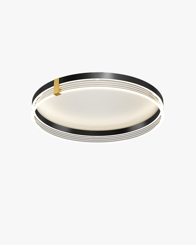 Plafonnier Rond LED Finition Dorée ou Noire