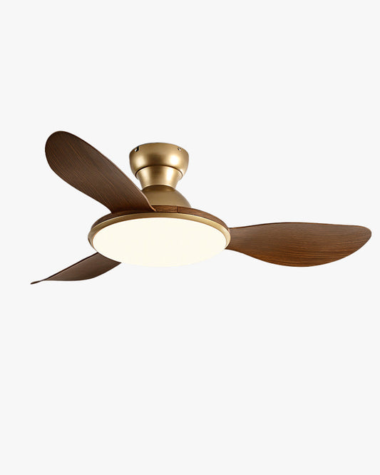 Plafonnier Ventilateur Silésia – Profil Bas et Éclairage Puissant