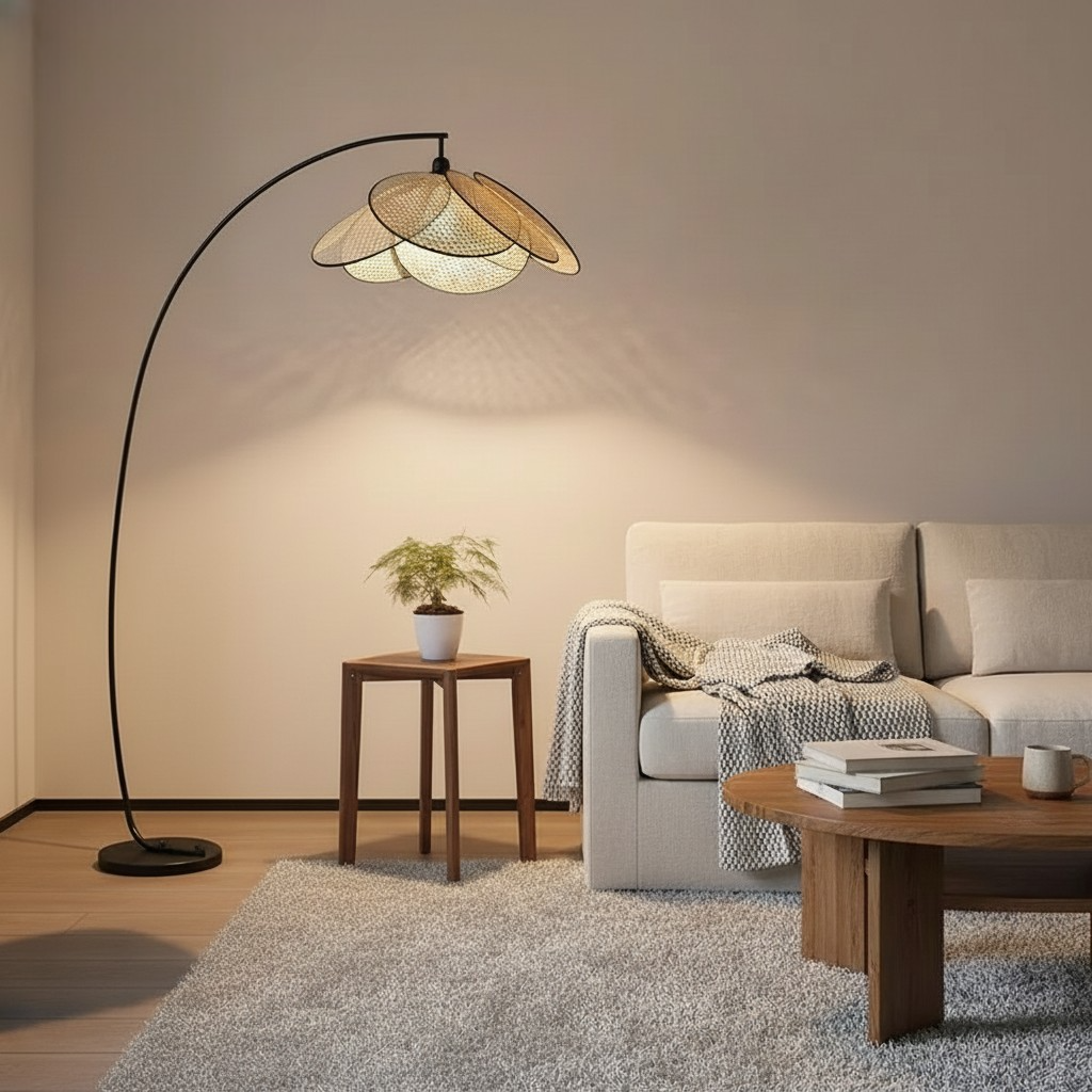 Lampadaire bambou