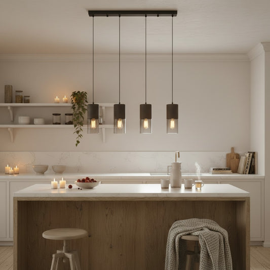 Suspension luminaires pour ilot de cuisine