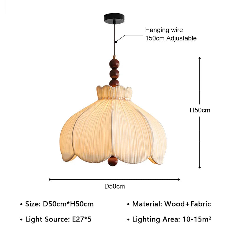 Suspension Blanc Tissu