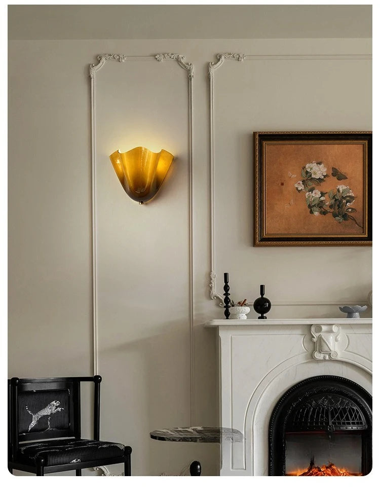 Applique en Verre Blanc