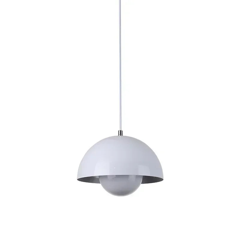 Suspension LED Minimaliste Abat Jour en Champignon - Finition brillant laqué