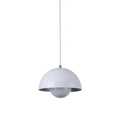 Suspension LED Minimaliste Abat Jour en Champignon - Finition brillant laqué