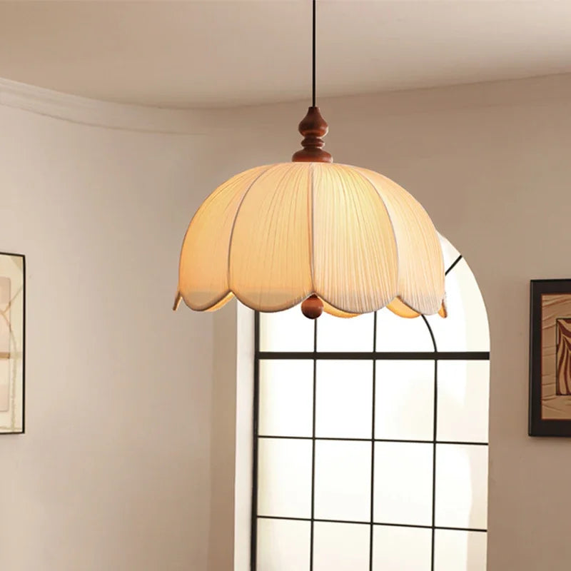 Suspension Blanc Tissu