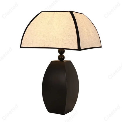 Lampe de Table Ajourée Noire - Japonais Zen