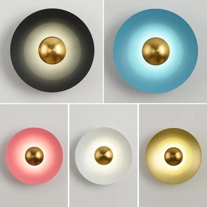 Applique murale LED ronde minimaliste - Lumière Elégante