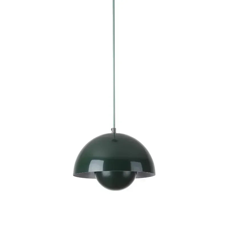 Suspension LED Minimaliste Abat Jour en Champignon - Finition brillant laqué