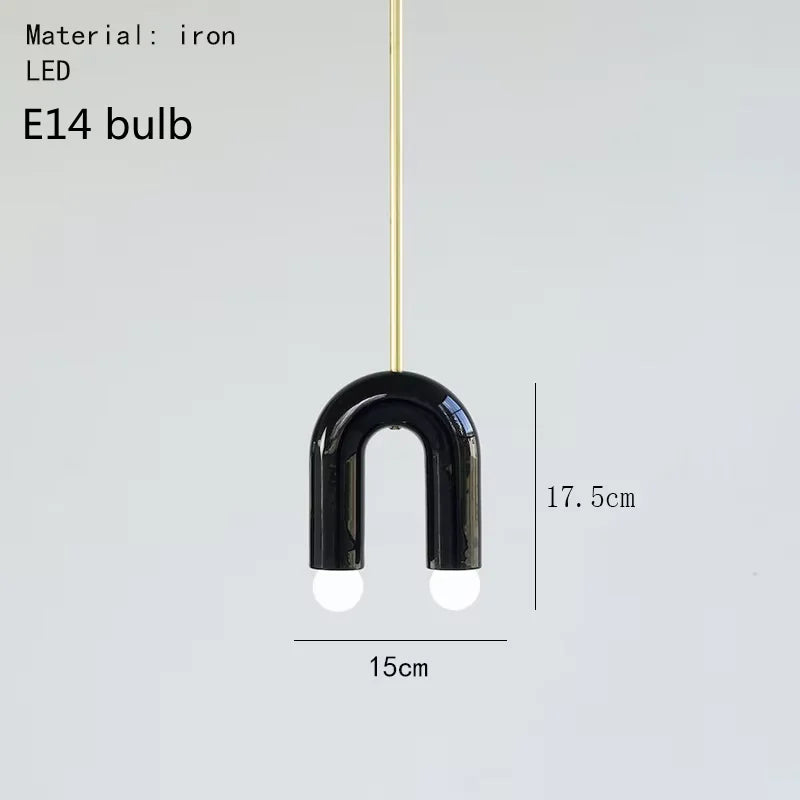 Plafonnier luminaire LED nordique beige - Finition brillant