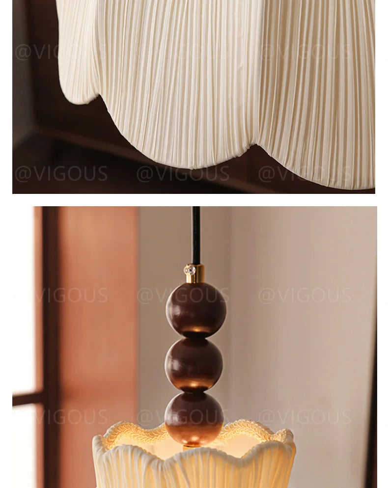 Suspension Blanc Tissu