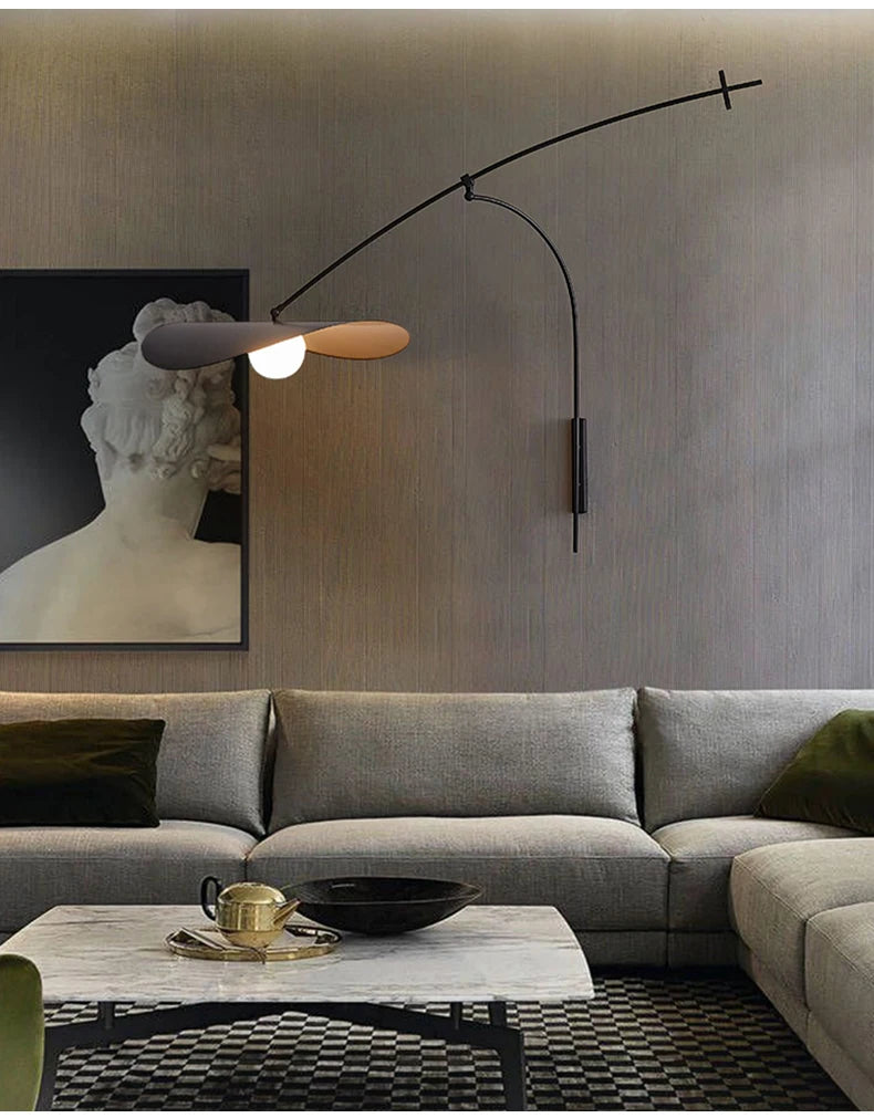 Applique Murale Suspendue Scandinave Noire