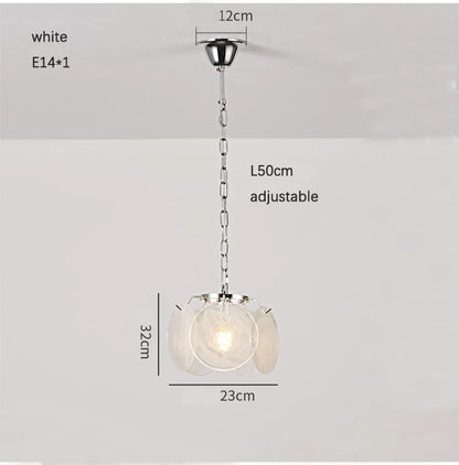 Suspension en verre - Luminaire Vintage Retro
