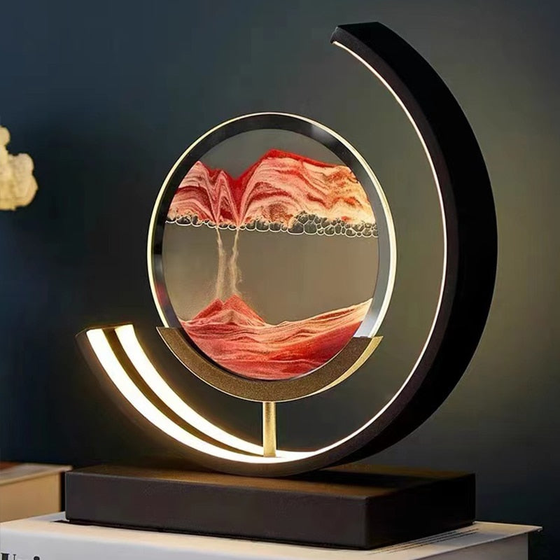 Lampe de Table Sable Mouvant - Élégance Zen-2