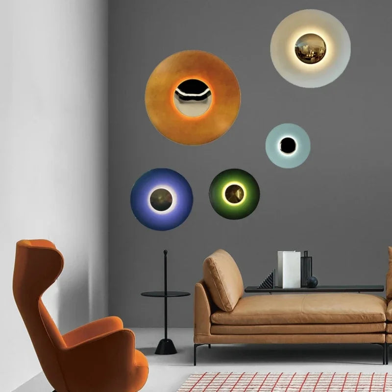 Applique murale LED ronde minimaliste - Lumière Elégante