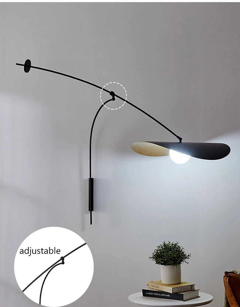 Applique Murale Suspendue Scandinave Noire
