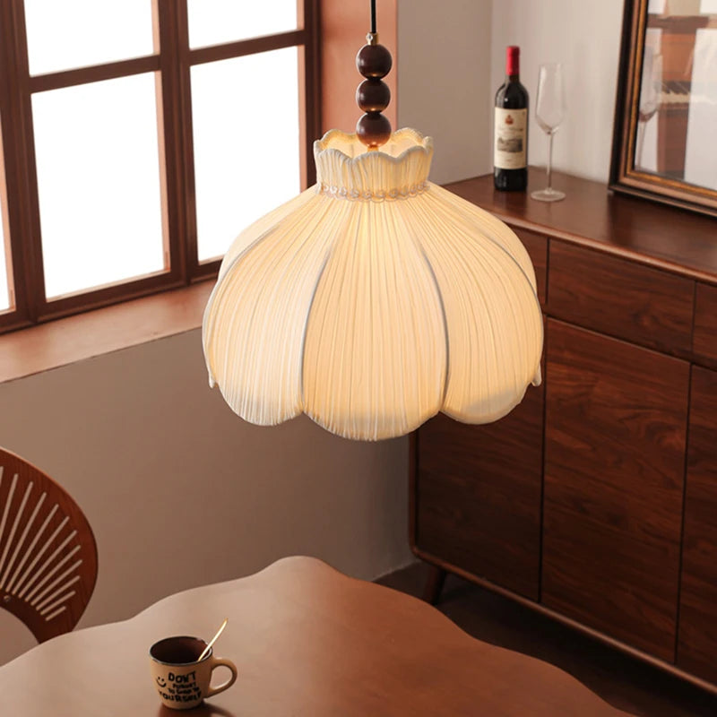 Suspension Blanc Tissu