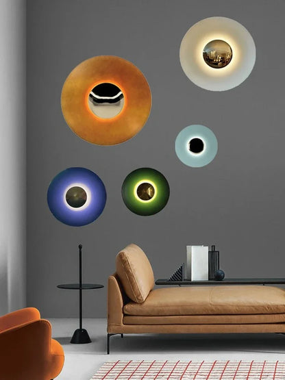 Applique murale LED ronde minimaliste - Lumière Elégante