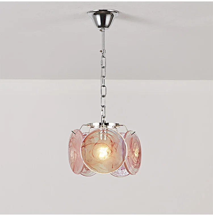 Suspension en verre - Luminaire Vintage Retro