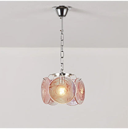 Suspension en verre - Luminaire Vintage Retro