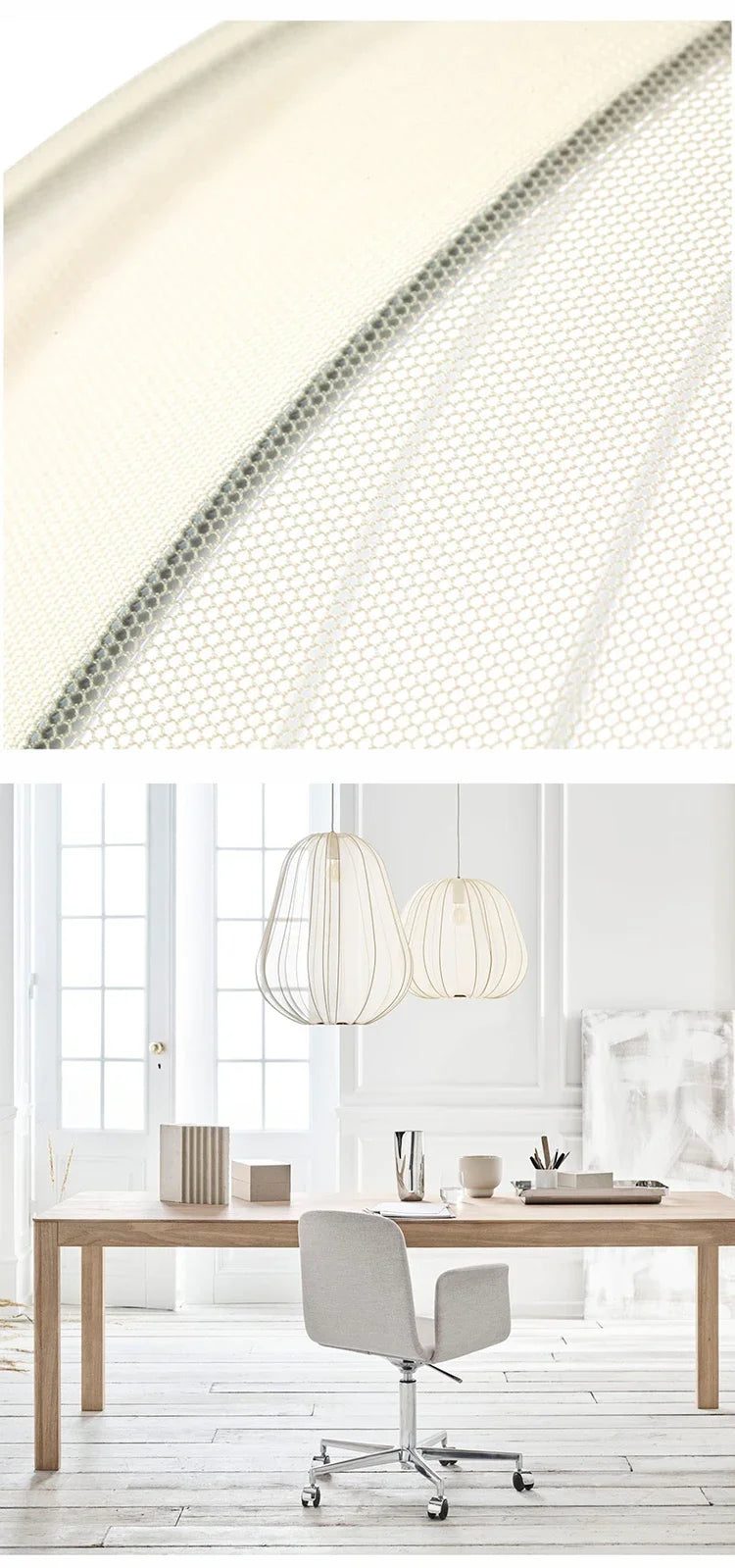 Suspension LED Tissu