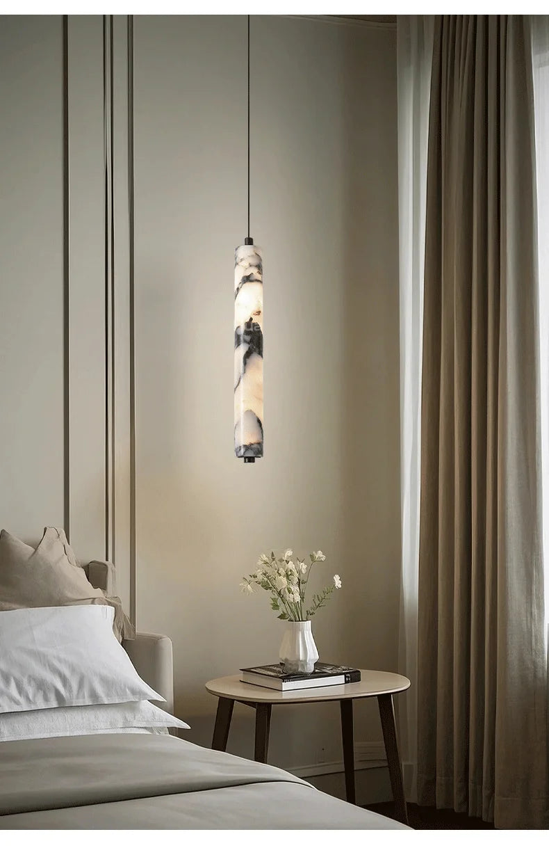 Suspension Cylindre Marbre