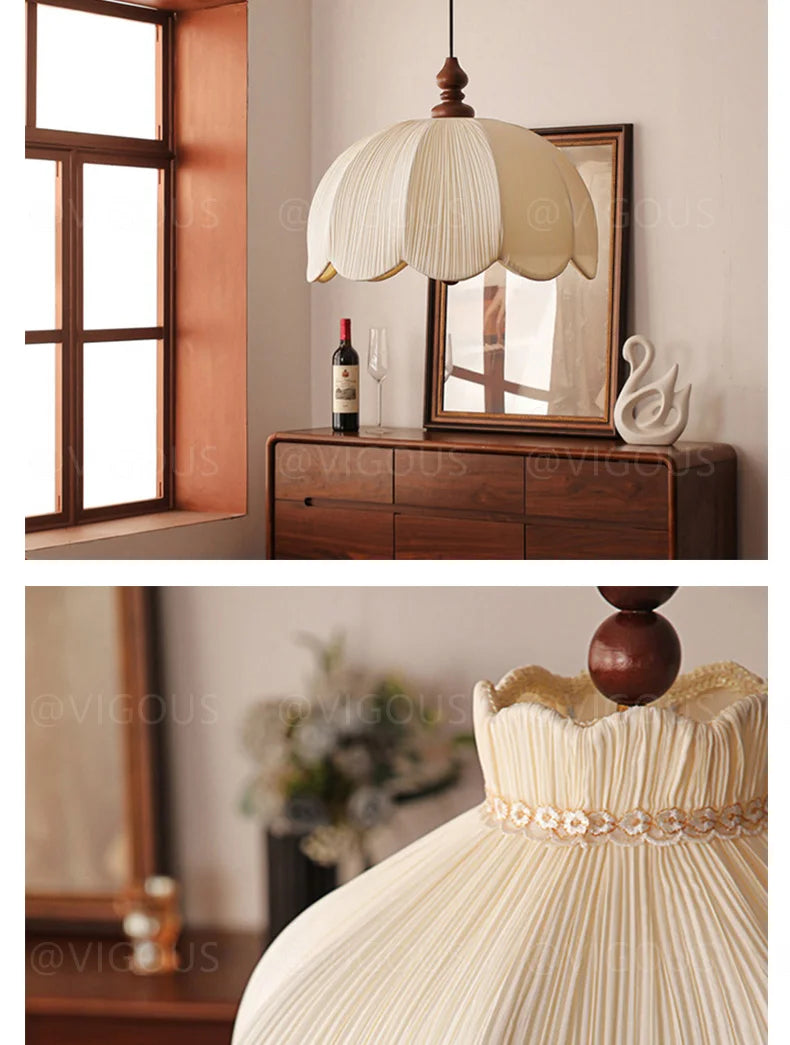 Suspension Blanc Tissu