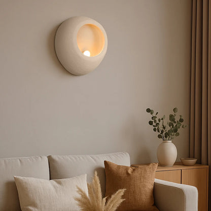 Applique murale couleur crème en résine