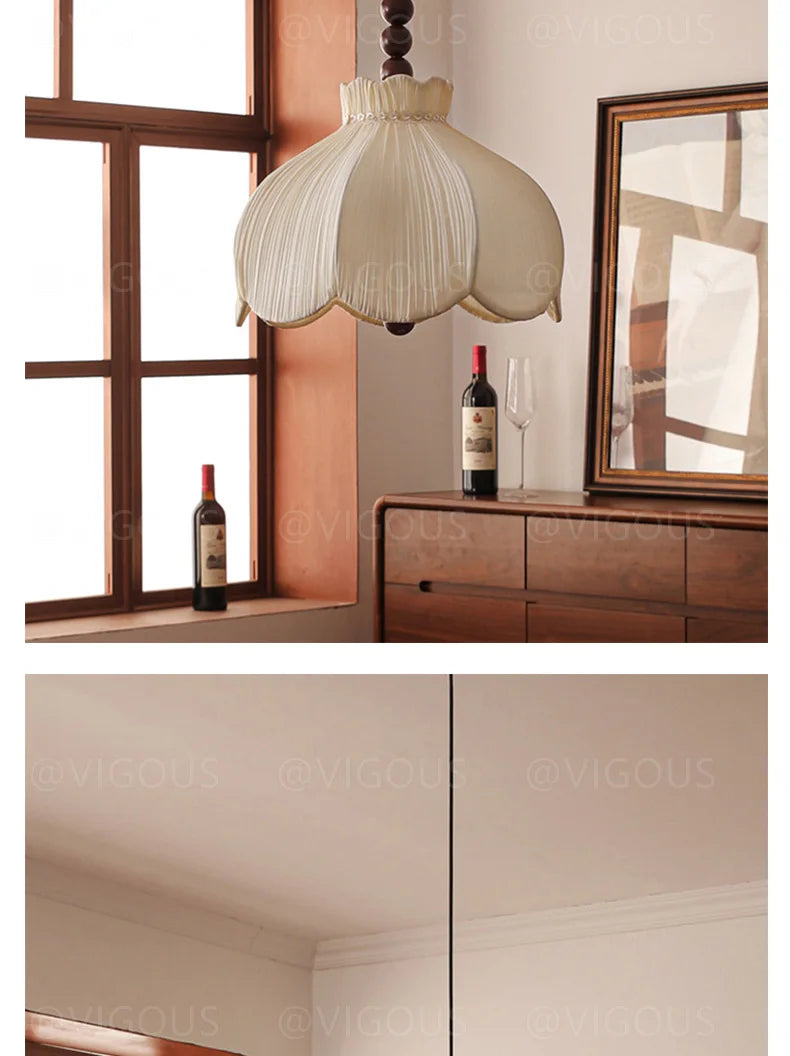 Suspension Blanc Tissu