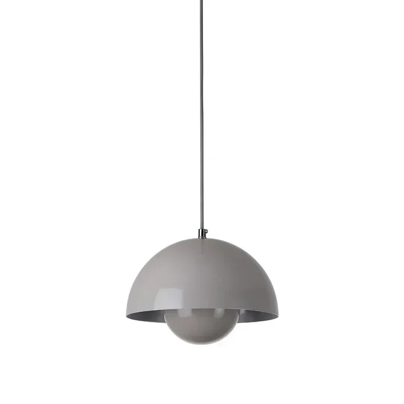 Suspension LED Minimaliste Abat Jour en Champignon - Finition brillant laqué