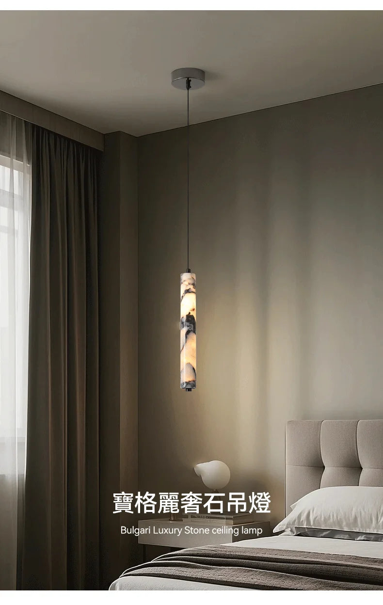 Suspension Cylindre Marbre