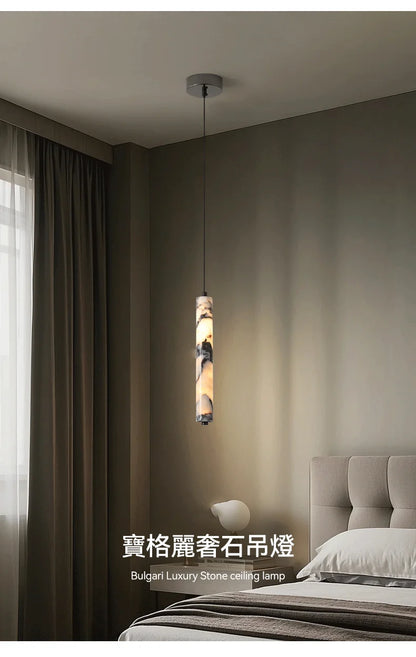 Suspension Cylindre Marbre