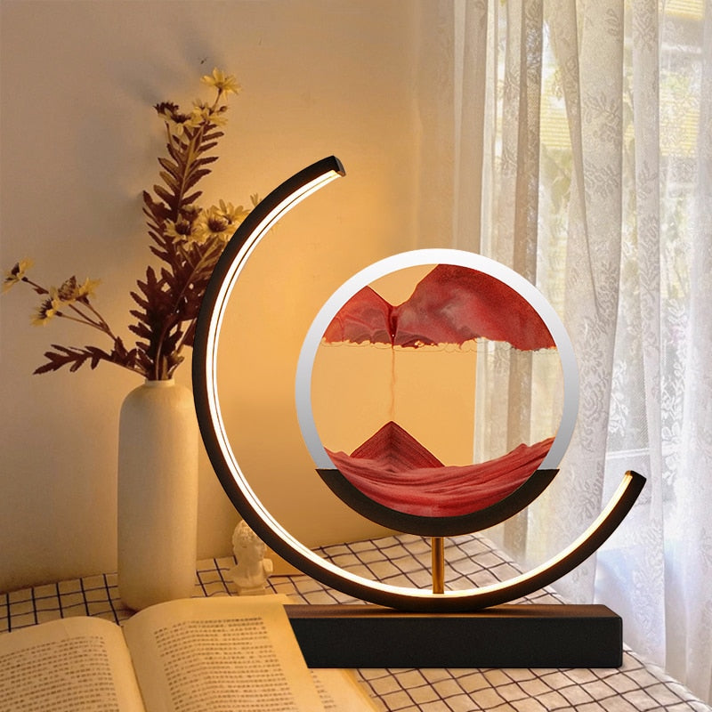 Lampe de Table Sable Mouvant - Élégance Zen-4