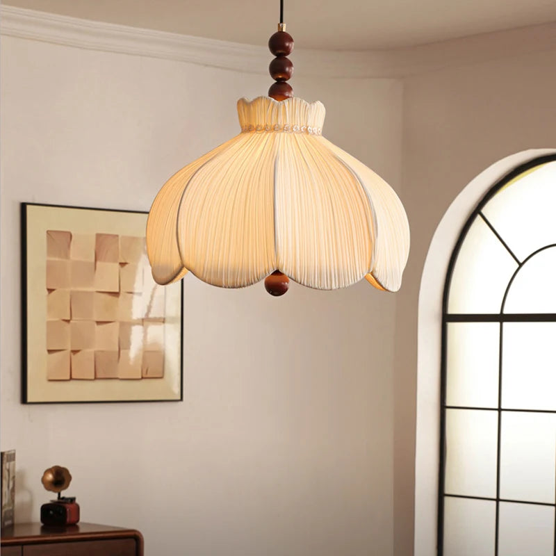 Suspension Blanc Tissu