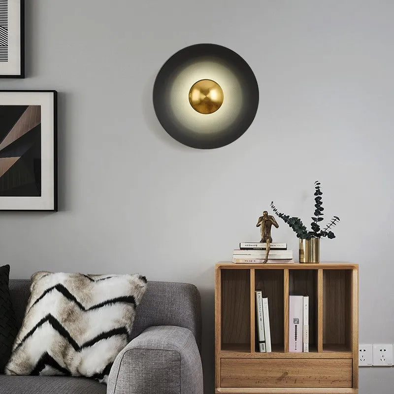 Applique murale LED ronde minimaliste - Lumière Elégante