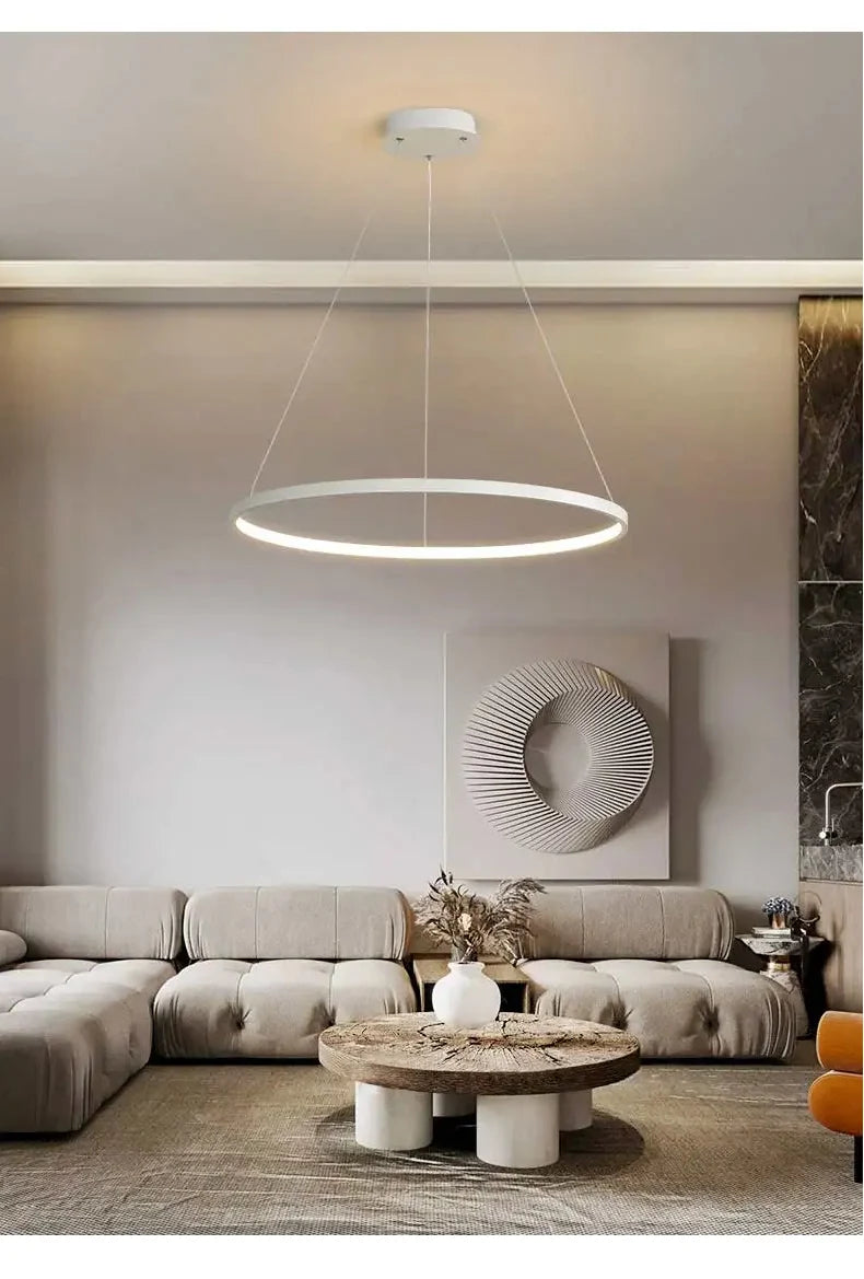 Suspension Cercle Blanc