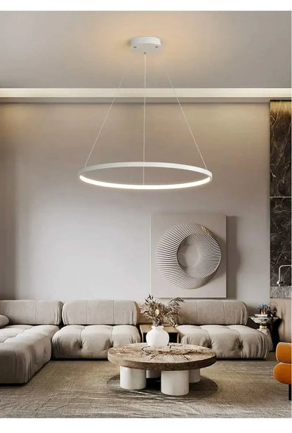 Suspension Cercle Blanc