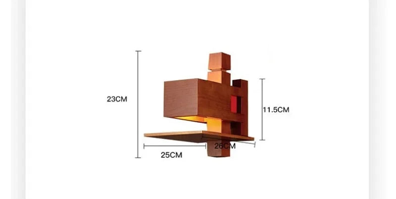 Grand lampadaire LED - Design Bois