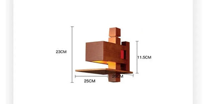 Grand lampadaire LED - Design Bois
