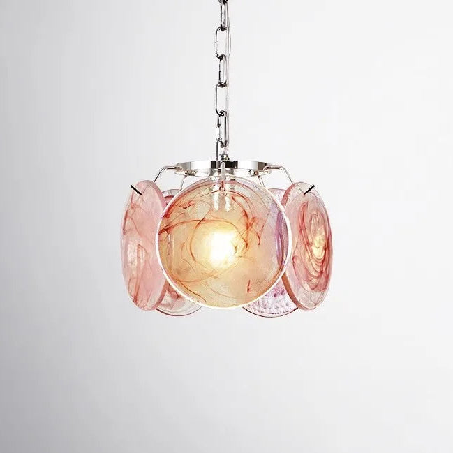 Suspension en verre - Luminaire Vintage Retro