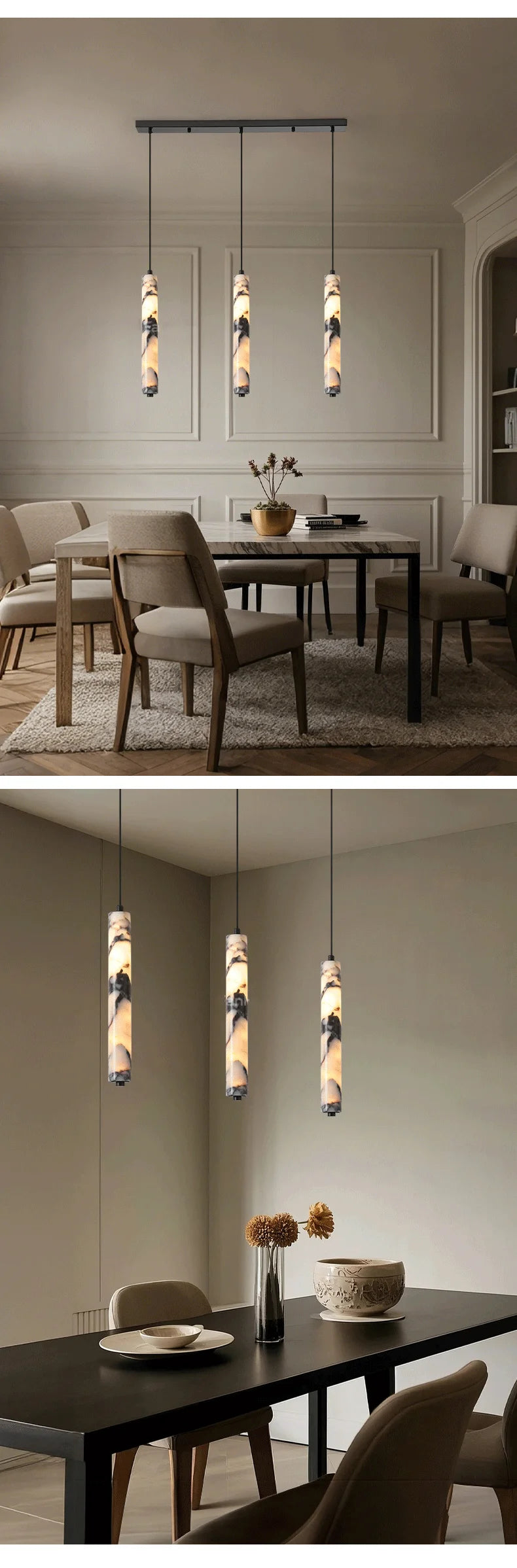 Suspension Cylindre Marbre