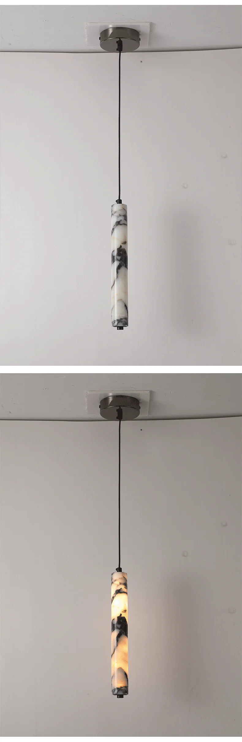 Suspension Cylindre Marbre