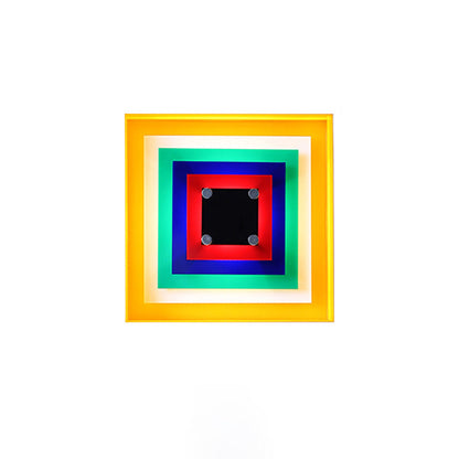 Colorful Square Art Wall Light