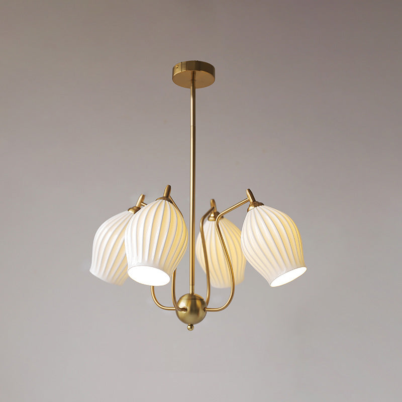 Art Deco Ceramic Chandelier