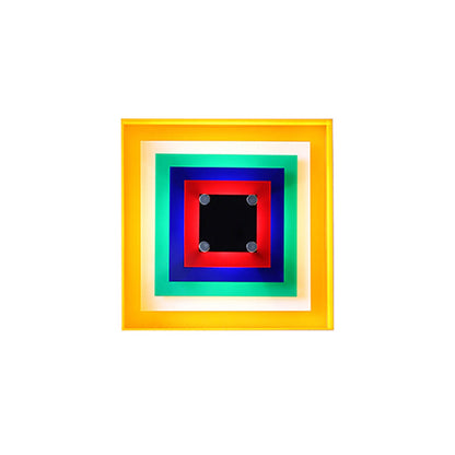 Colorful Square Art Wall Light