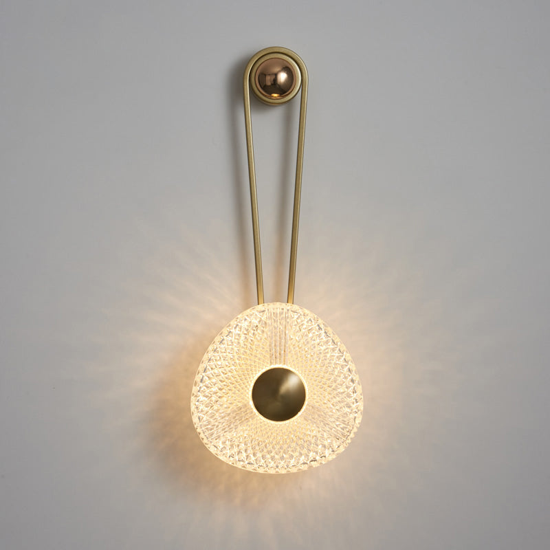 Modern Textured Acrylic Wall Sconce