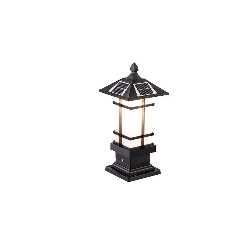 Lampe d'Extérieur Carrée - Élégance Solaire