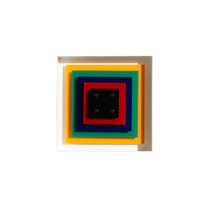 Colorful Square Art Wall Light